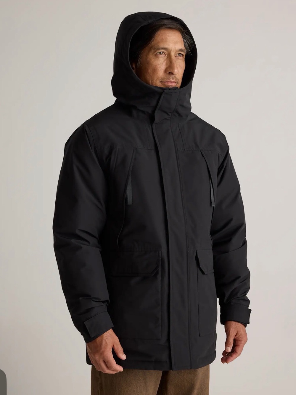 Quince Responsible Down Hooded Parka in Black Size Large 🌺See notes🌺 751